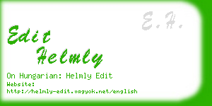 edit helmly business card